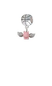 3D Flying Pig Pendant Charm