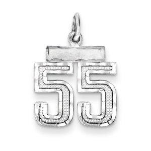 55th Birthday Silver Charm