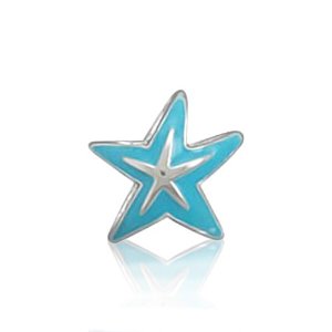 Blue Starfish Chamilia Bead