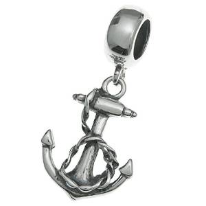 Chamilia Anchor With Rope Dangle Bead