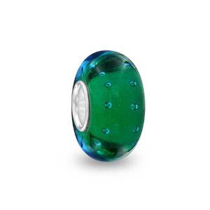 Chamilia Green and Blue Murano Glass Bead