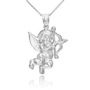Cupid Angel With Heart and Bow Dangle Charm