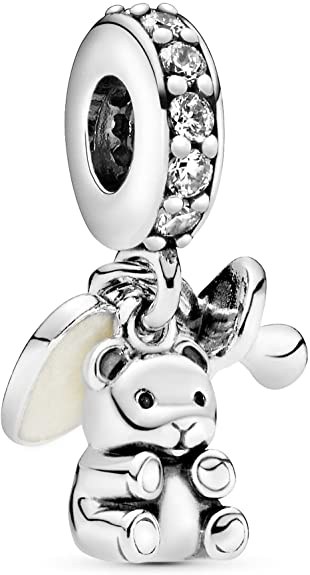 Cute Teddy Bear Charm For Pandora Bracelets