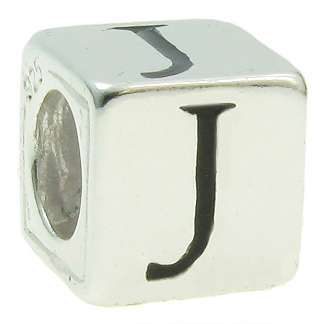 Dice Cube Letter J Pandora Charm