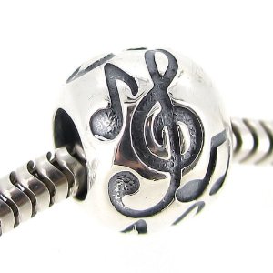 G-Clef Musical Note Chamilia Bead