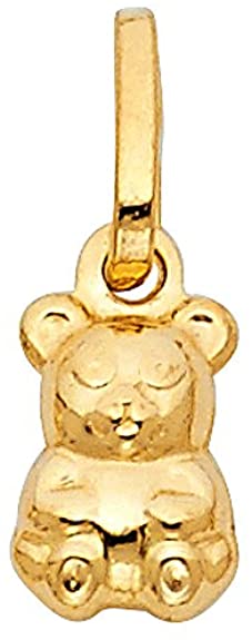 Gold Teddy Bear Charm