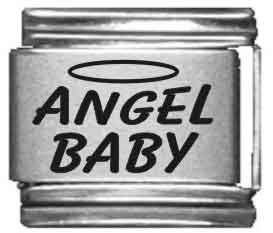 Italian August Peridot Color Baby Angel Charm