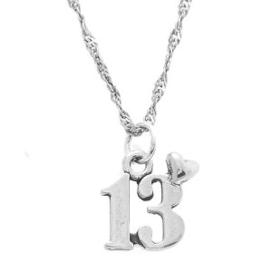Number 13 With Teen Heart Pandora Charm