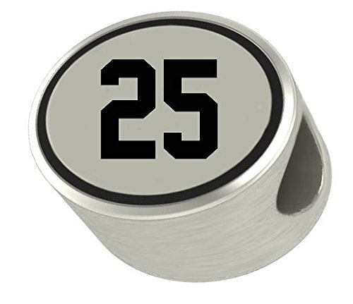 Numeral 25 Pandora Charm