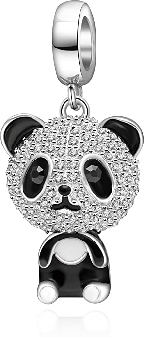 Panda Bear Pandora Glass Charm