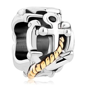 Pandora 14K Gold 3D Anchor with Rope Charm