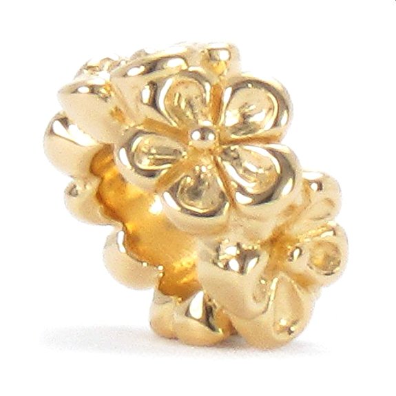 Pandora 14K Gold Floral Charm Bead