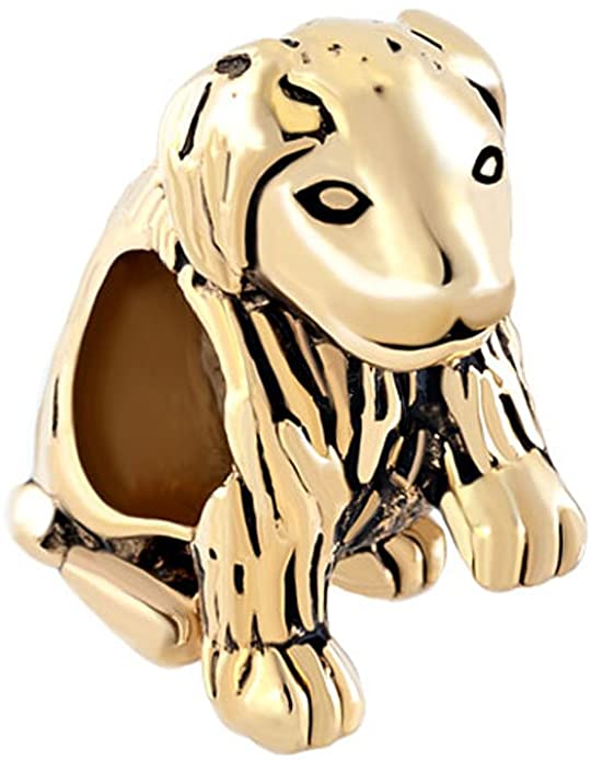 Pandora 3D Gold Plated Dog Charm