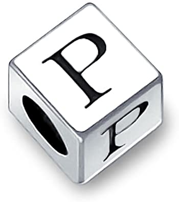 Pandora Alphabet P on Dice Engraved Charm