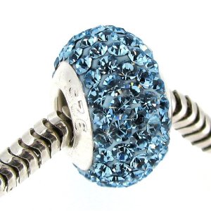 Pandora Bead With Crystals Charm