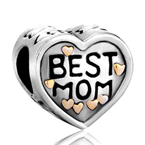 Pandora Best Mom With Many Hearts Charm