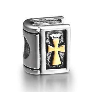 Pandora Black Bible With Clear Crystal Charm