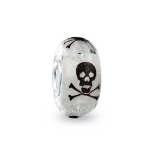 Pandora Black Halloween Skull Man Love Charm