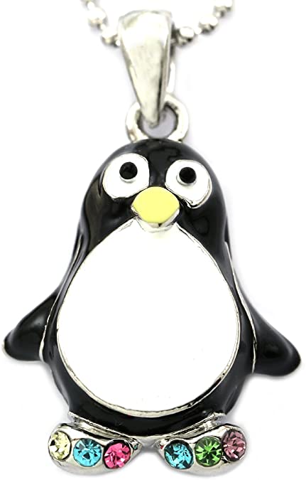 Pandora Black n White Enamel Penguin Charm