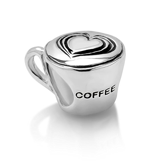 Pandora Coffee Cup With Heart Charm