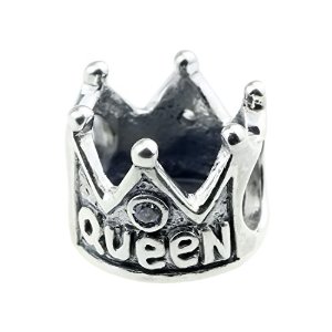 Pandora Cute Queen Crown With Crystal Charm
