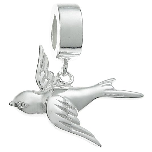 Pandora Dove Peace Bird Dangle Charm