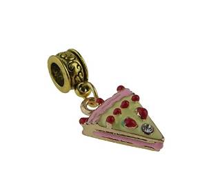 Pandora Enamel Clip On Pizza Slice Charm