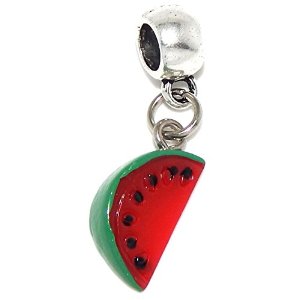 Pandora Enamel Crystal Clip On Watermelon Charm