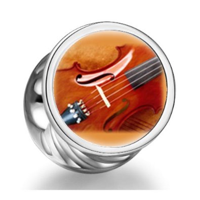 Pandora First Chair Violin Cylindrical Photo Charm