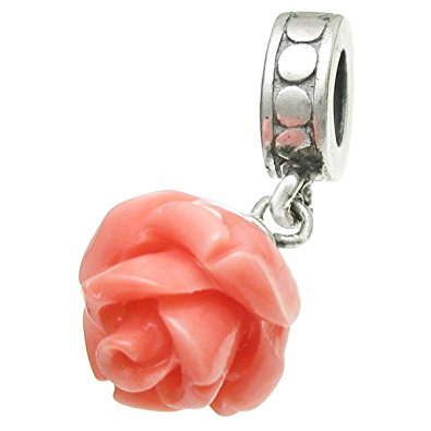 Pandora Floral Charm With Antique Finished Design