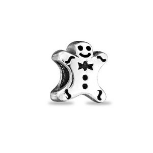 Pandora Gingerbread Boy Cookie Silver Authentic Christmas Charm