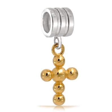 Pandora Gold Vermeil Cross Inspirational Charm