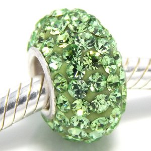 Pandora Green Crystals August Birthstone Charm