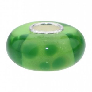 Pandora Green Murano Apple Lampwork Glass Charm