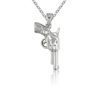 Pandora Hand Gun Necklace Charm