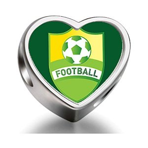 Pandora Heart Football Photo Charm
