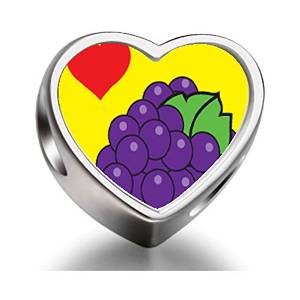 Pandora Heart Grapes Photo Charm
