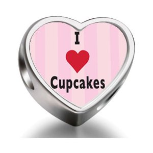 Pandora I Heart Cupcakes Photo Love Charm