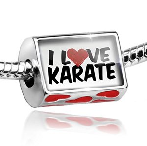 Pandora I Heart Karate Words Phrases Charm