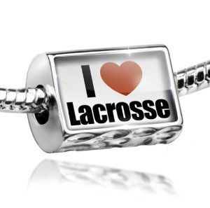Pandora I Love Lacrosse Heart Dangle Charm