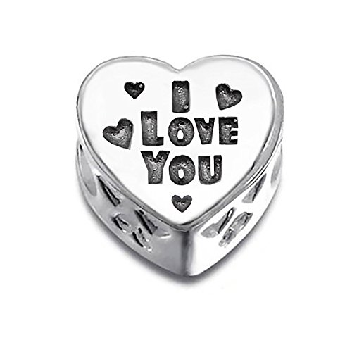 Pandora I Love You Heart With Pink CZ Stones Valentine Charm
