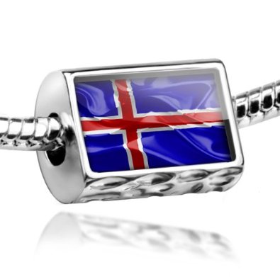 Pandora Iceland Flag Photo Charm