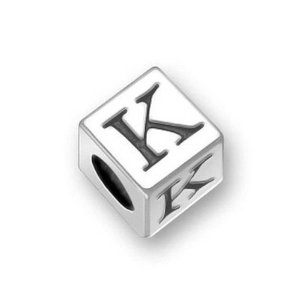 Pandora Letter K Dice Cube Charm