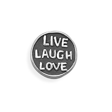 Pandora Live Laugh Love Silver Charm