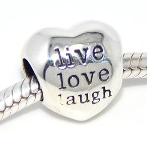 Pandora Live Love Laugh Heart Charm