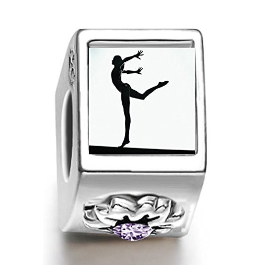 Pandora London 2012 Olympics Female Do Gymnastic Photo Peace Symbol Charm