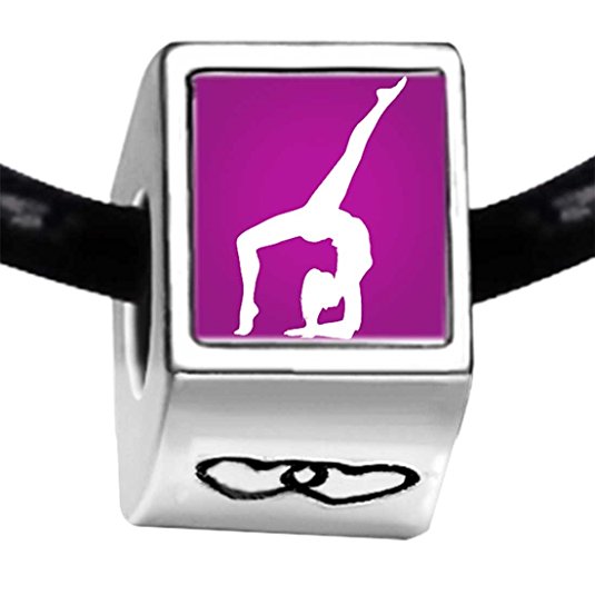 Pandora London 2012 Olympics Gymnastics Artistic October Birthstone Photo Flower Charm