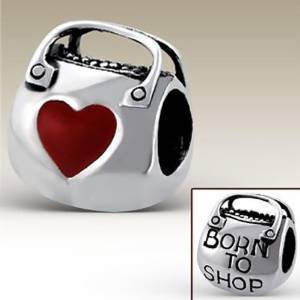 Pandora Love to Shop and Born to Shop Charm