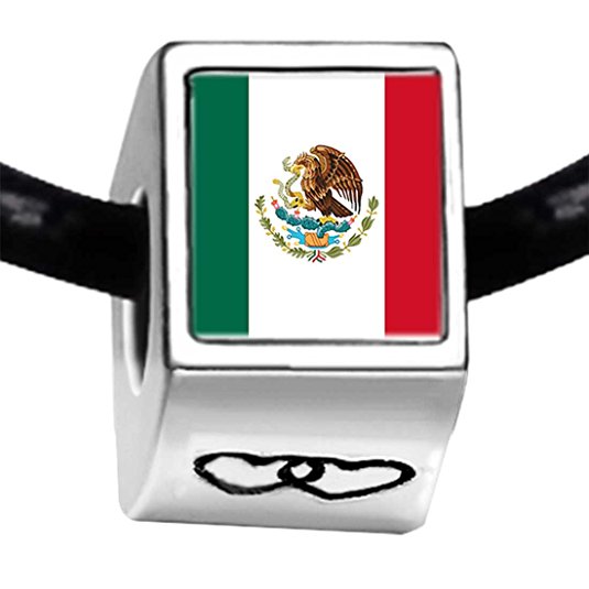 Pandora Mexico Flag Photo Love Charm