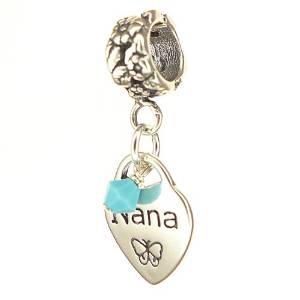 Pandora Nana Heart With Crystal Charm